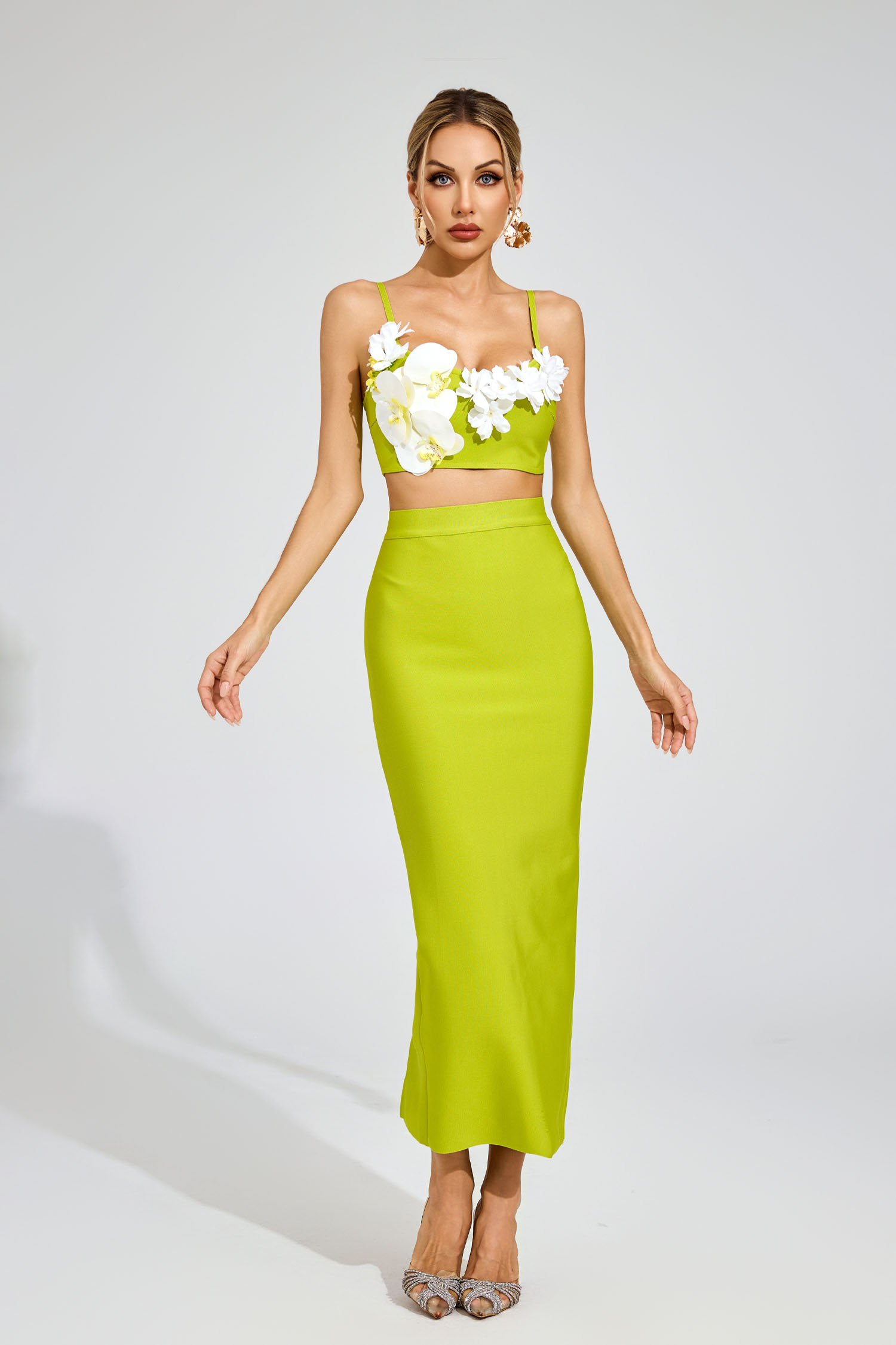 Kiersten Green Flower Bandage Set