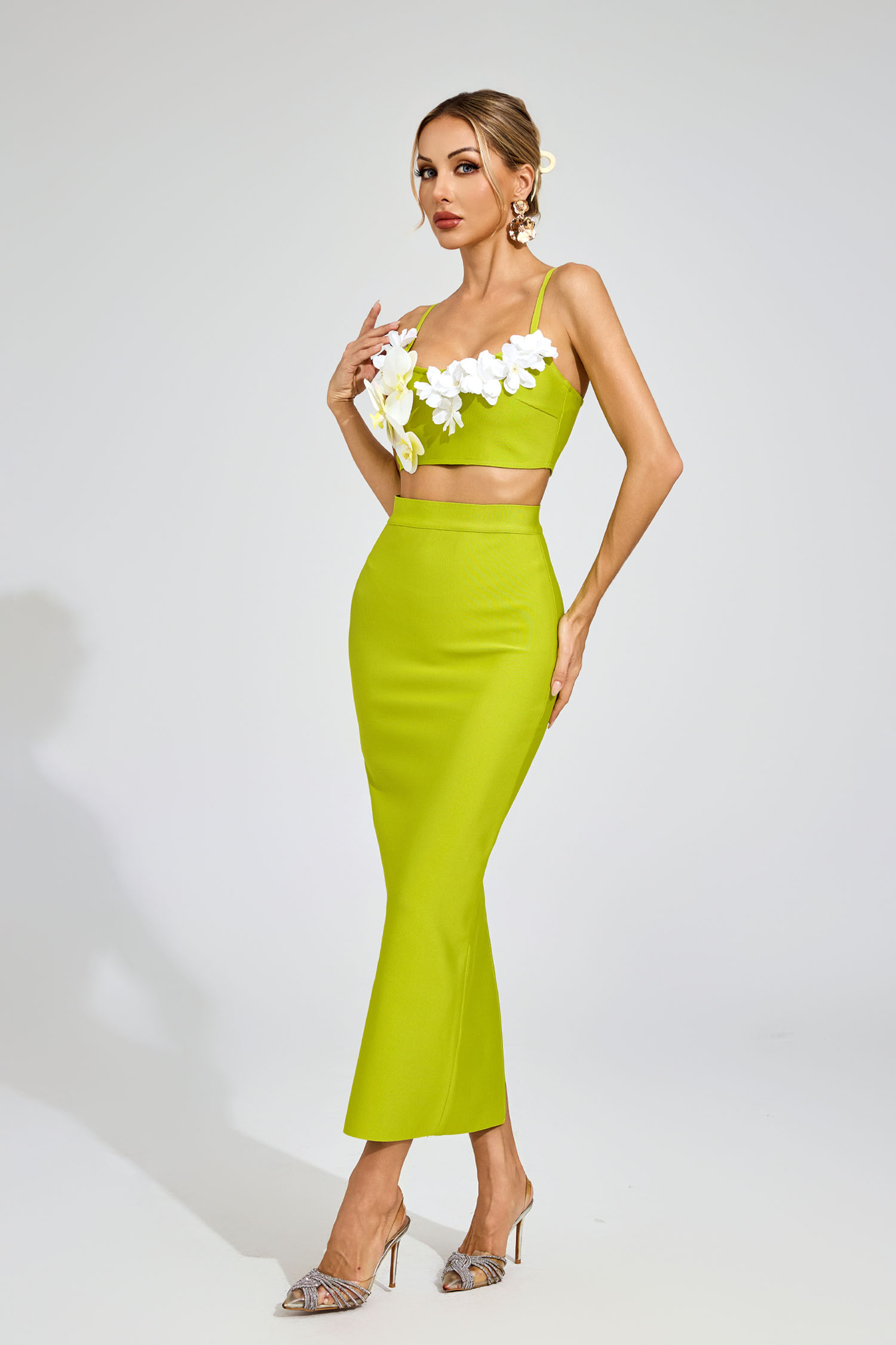 Kiersten Green Flower Bandage Set