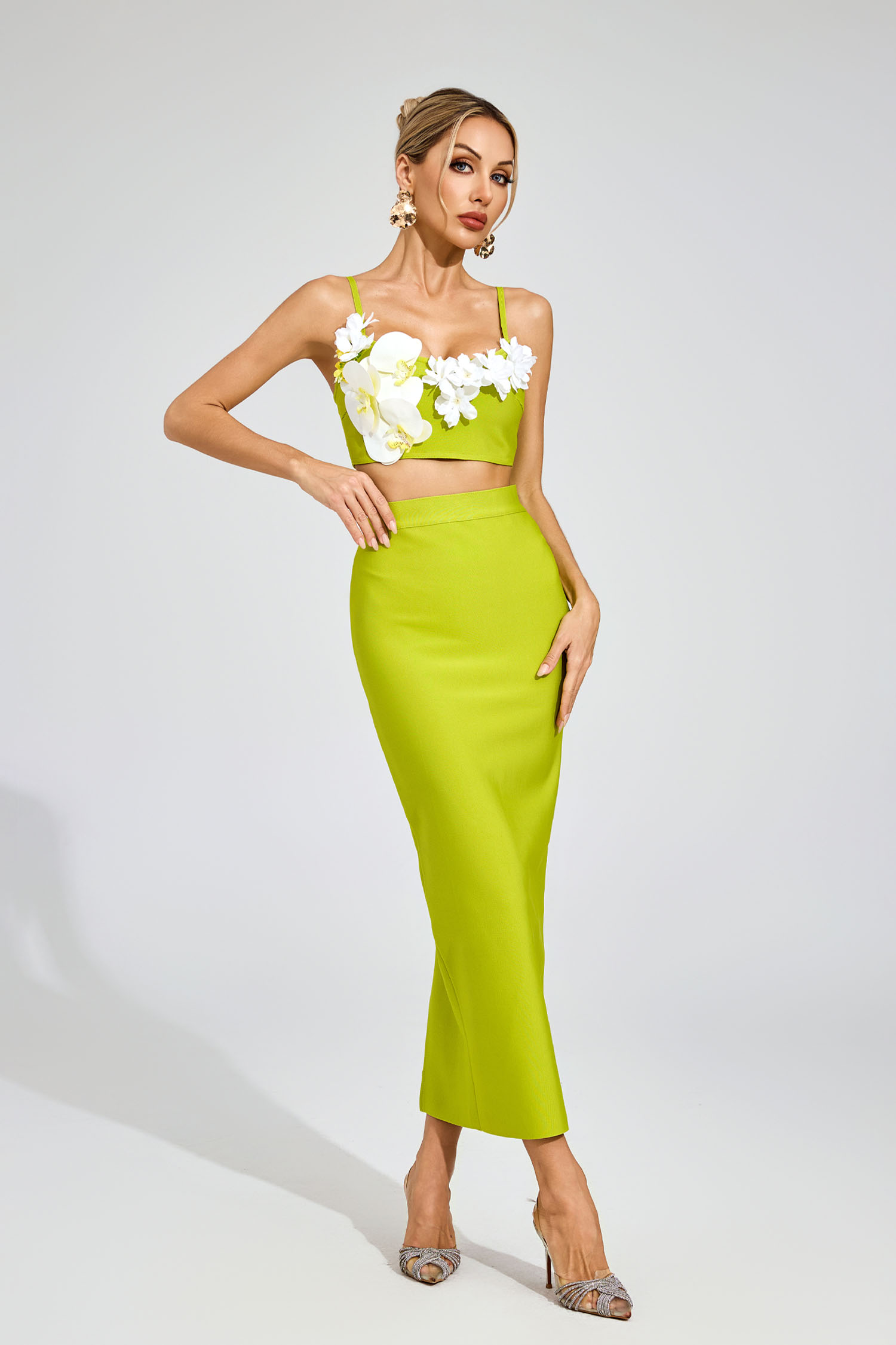 Kiersten Green Flower Bandage Set