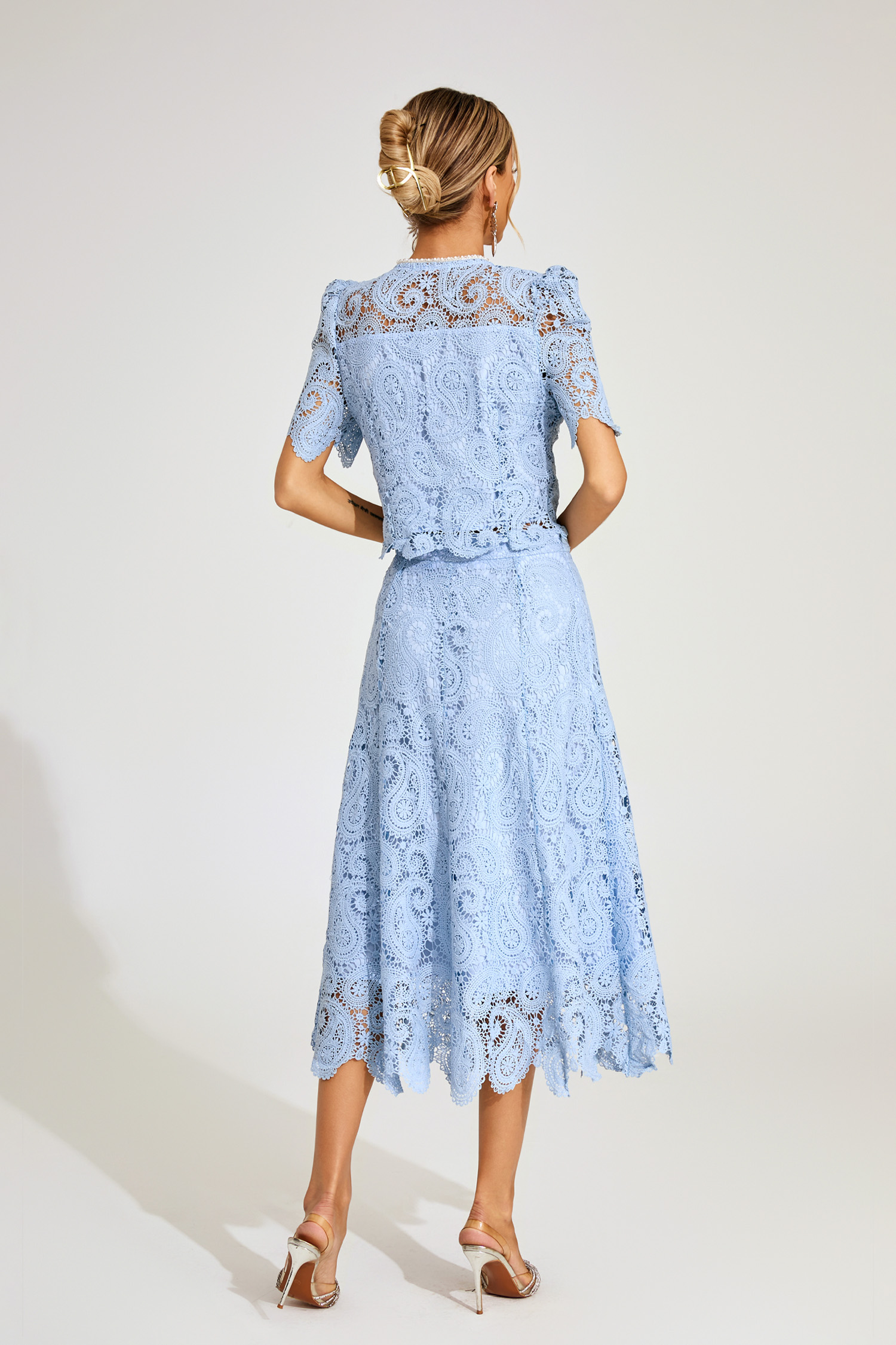 Fae Blue Lace Two Piece Set