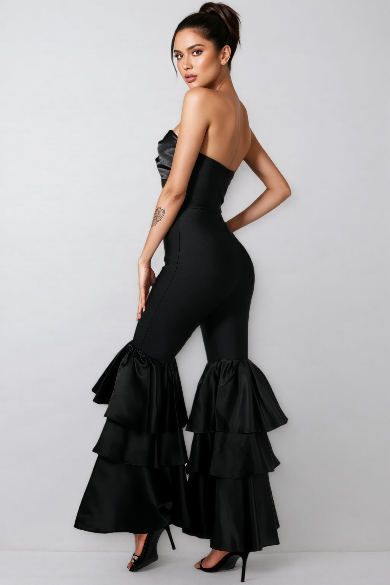 Echo Off Shoulder Ruffle Jumpsuit
