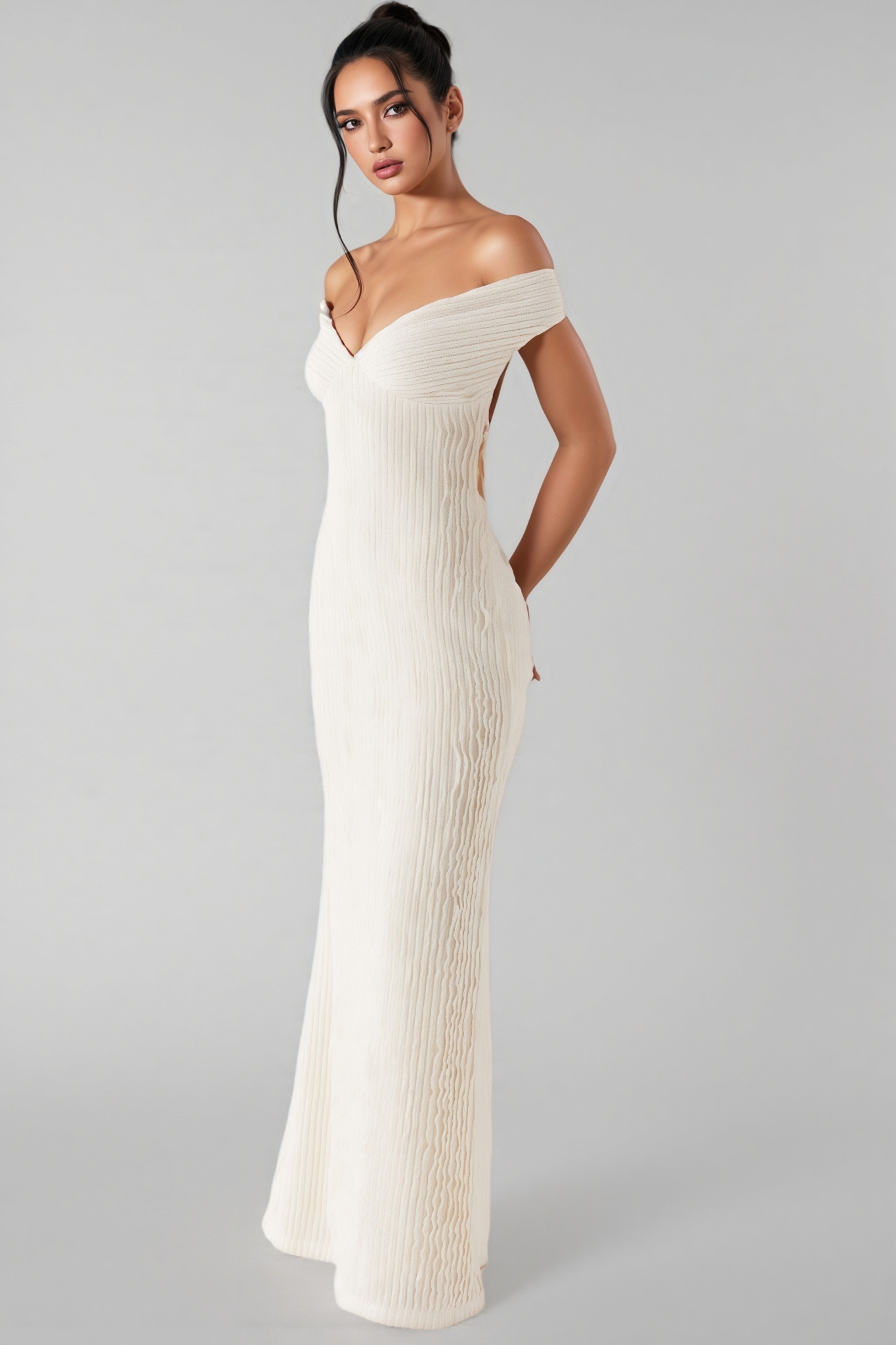 Jovita White Strappy Backless Maxi Dress