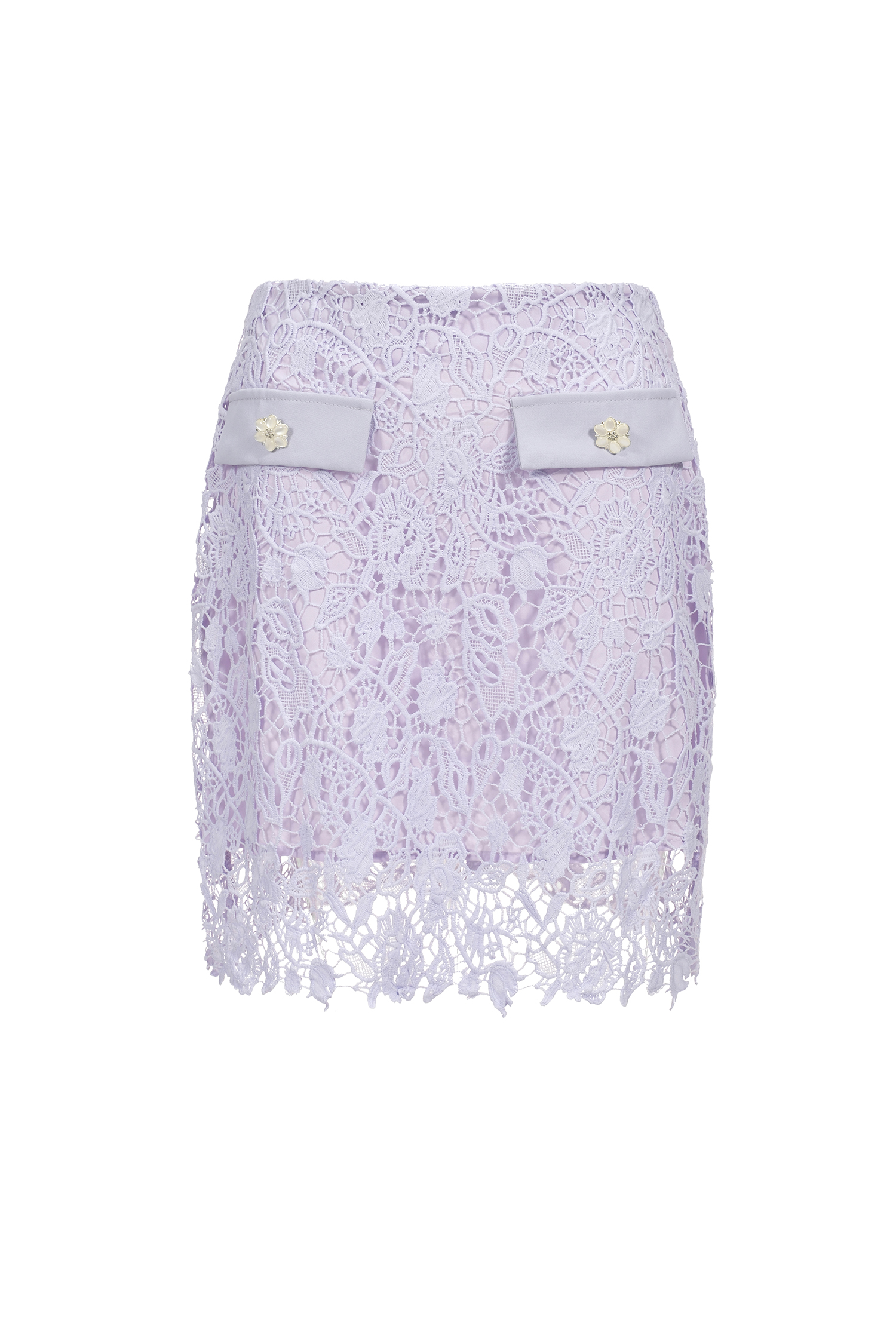 Angelina Long Sleeves Hollow Lace Two-Piece Set