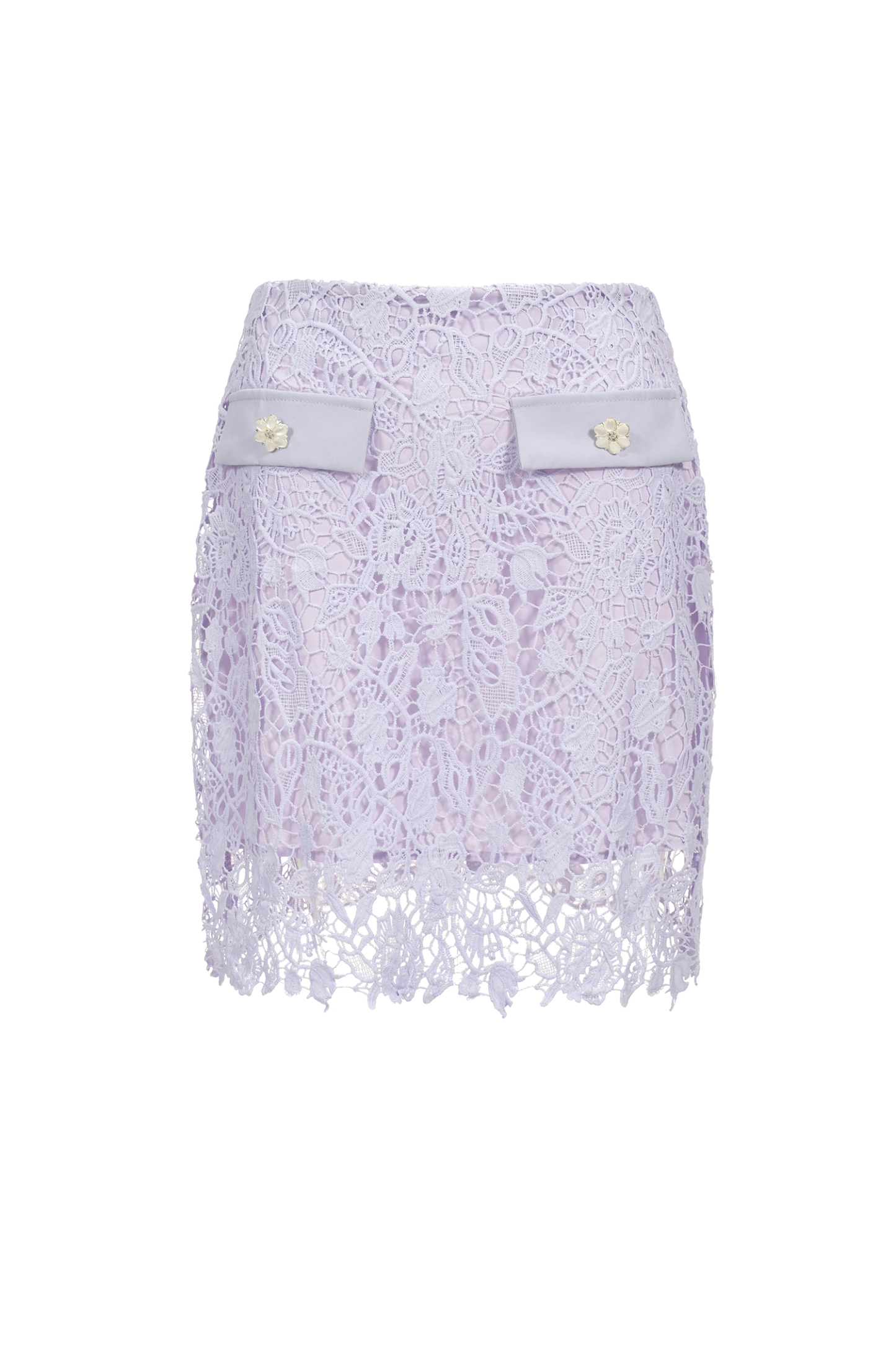 Angelina Long Sleeves Hollow Lace Two-Piece Set