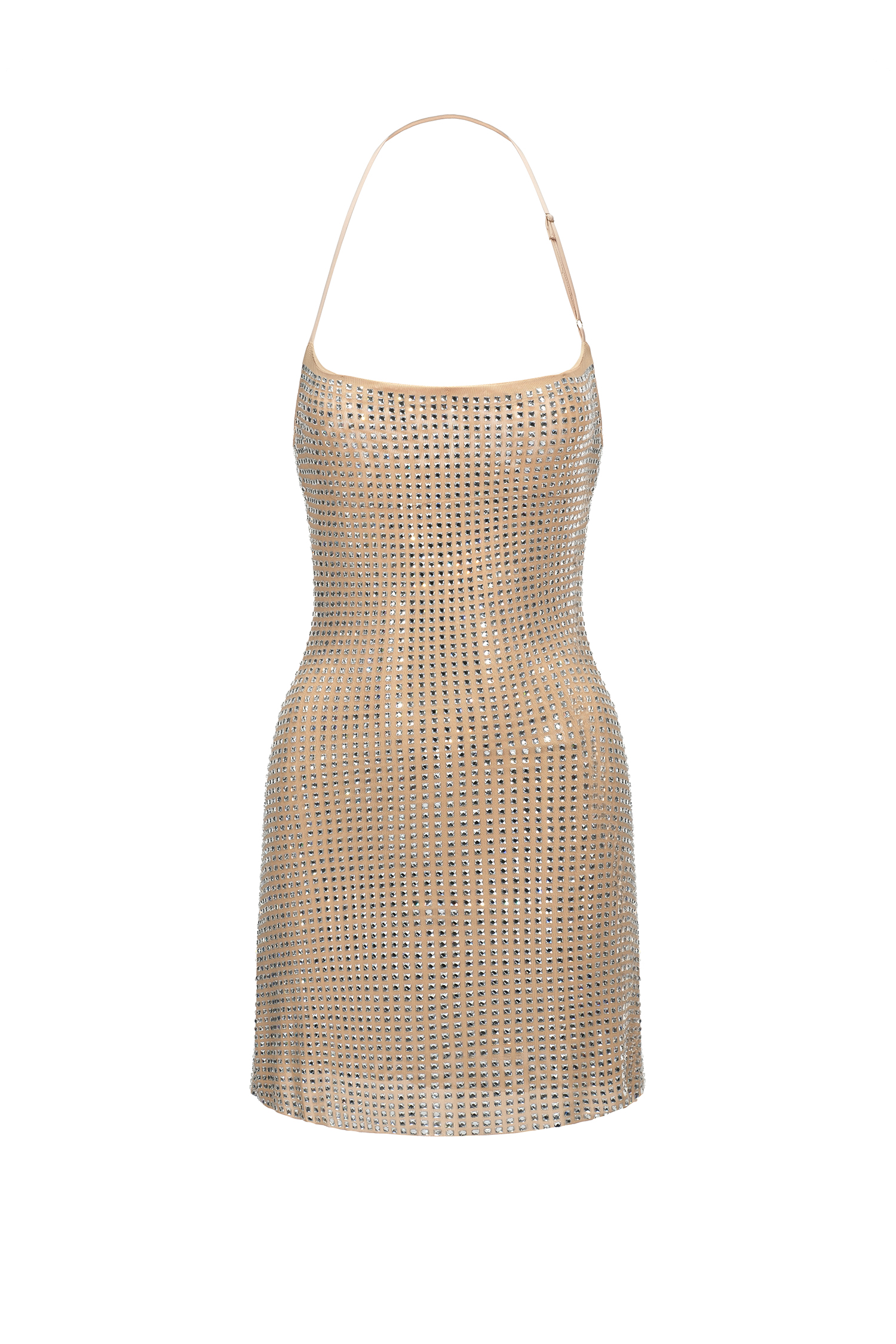 Sherry Halter Diamond Mini Dress