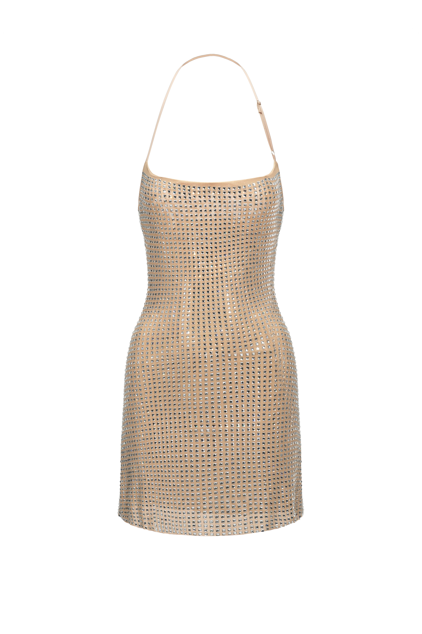 Sherry Halter Diamond Mini Dress