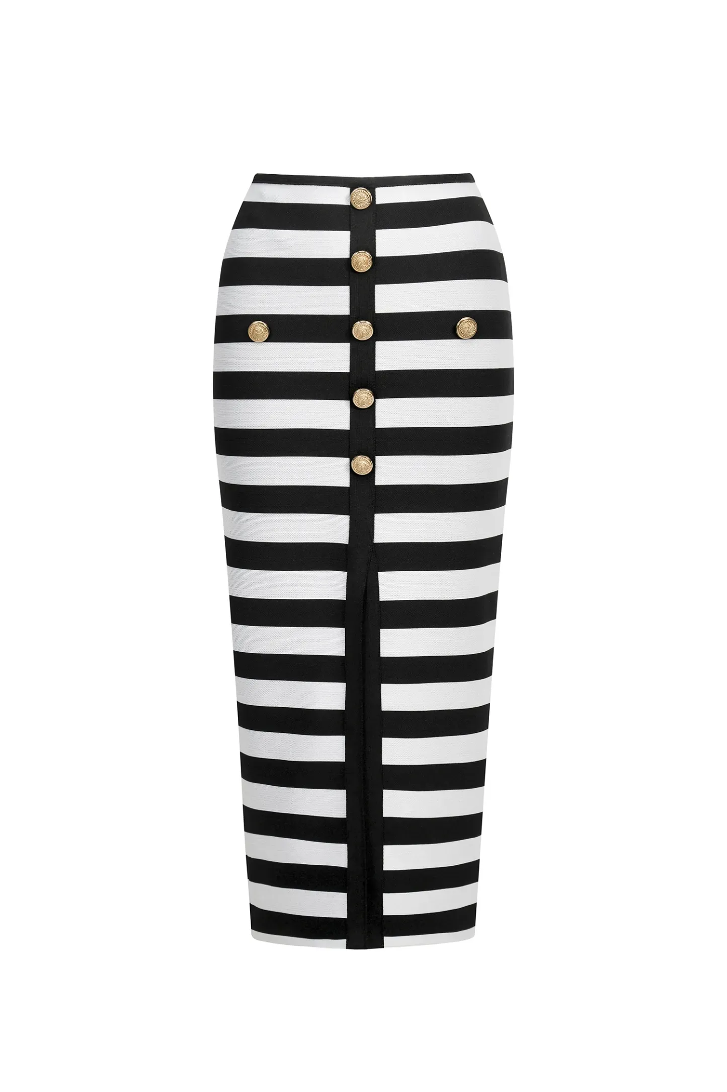 Isla Off-the-Shoulder Hollow Out Slit Bandage Midi Two-Piece Set