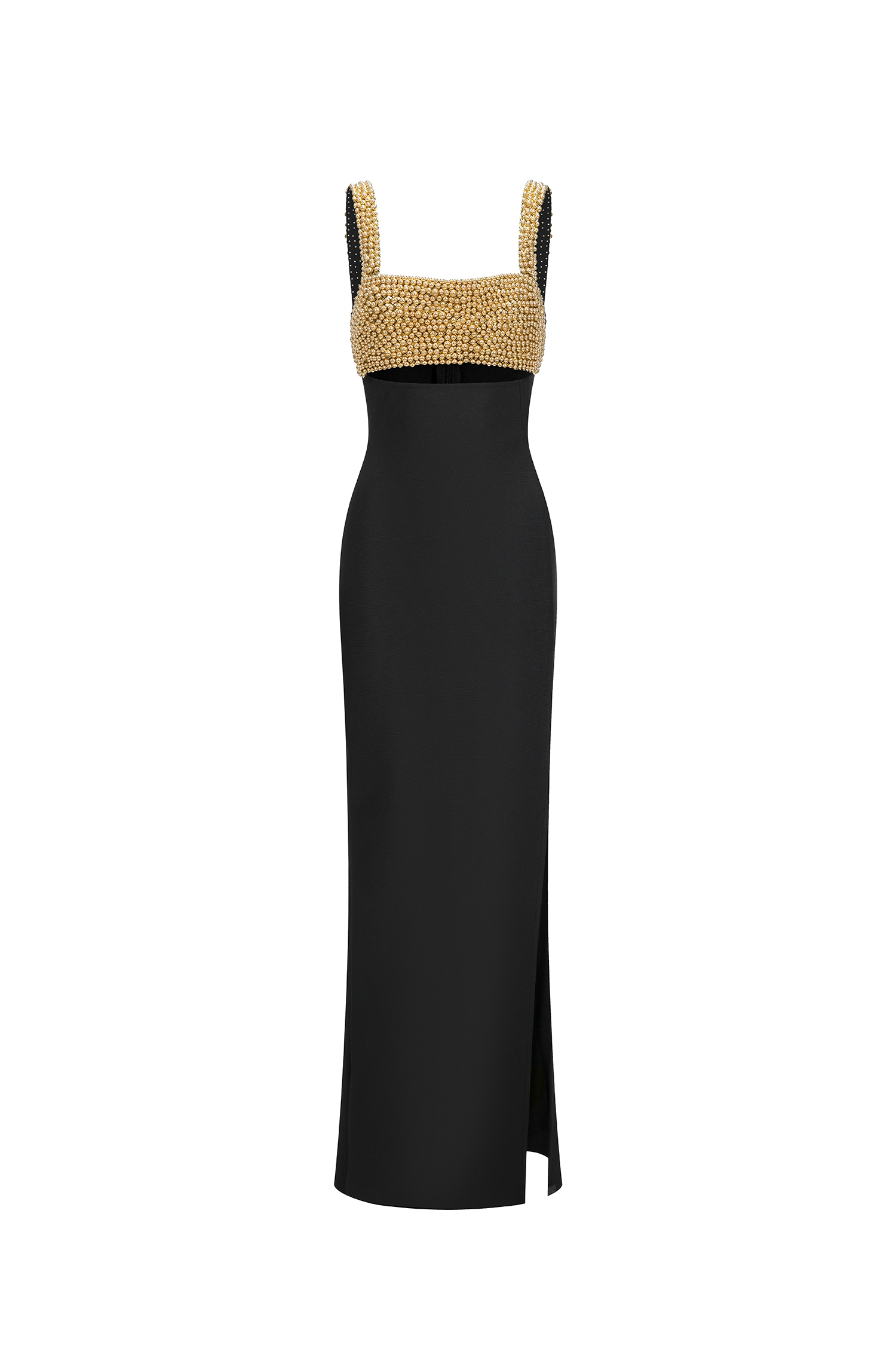Gerri High Slit Sleeveless Bandage Maxi Dress