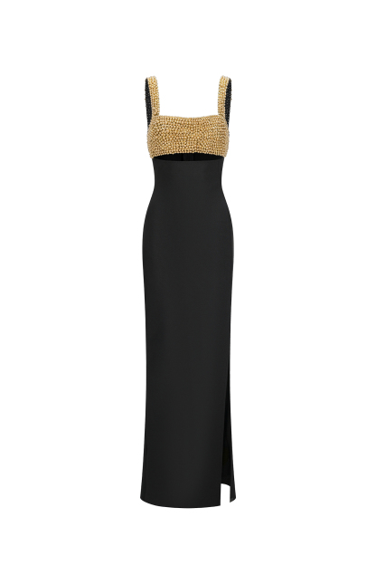 Gerri High Slit Sleeveless Bandage Maxi Dress