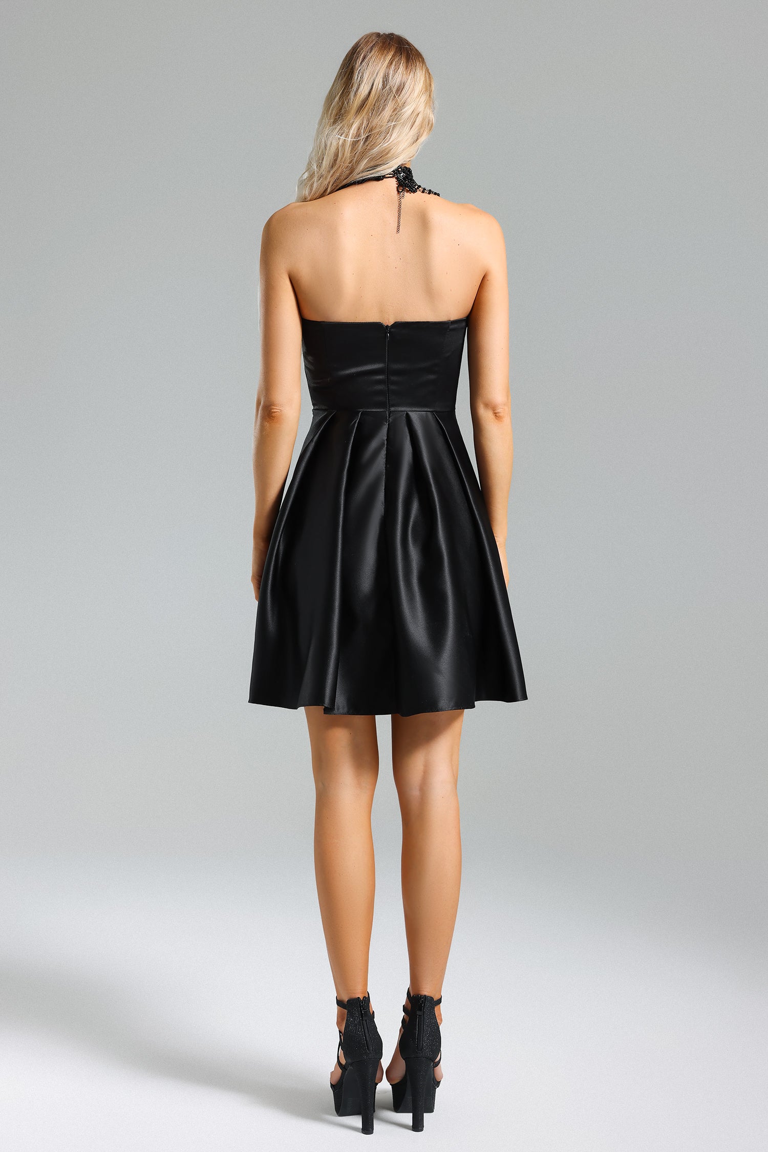 Dagny Satin Strappy Dress