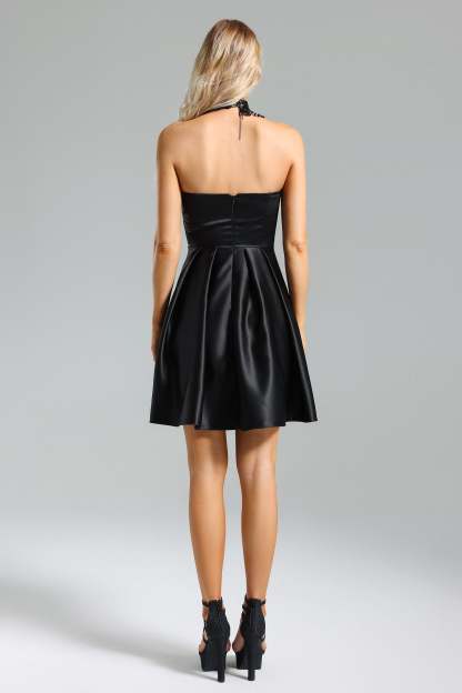 Dagny Satin Strappy Dress