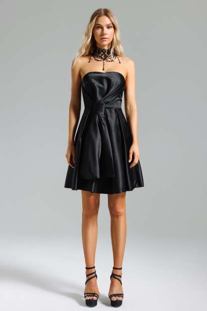 Dagny Satin Strappy Dress