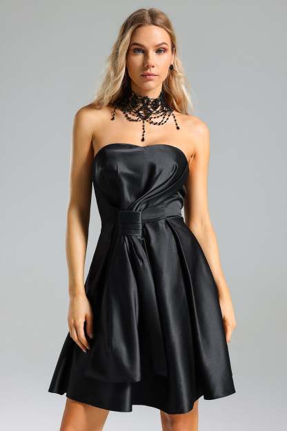 Dagny Satin Strappy Dress