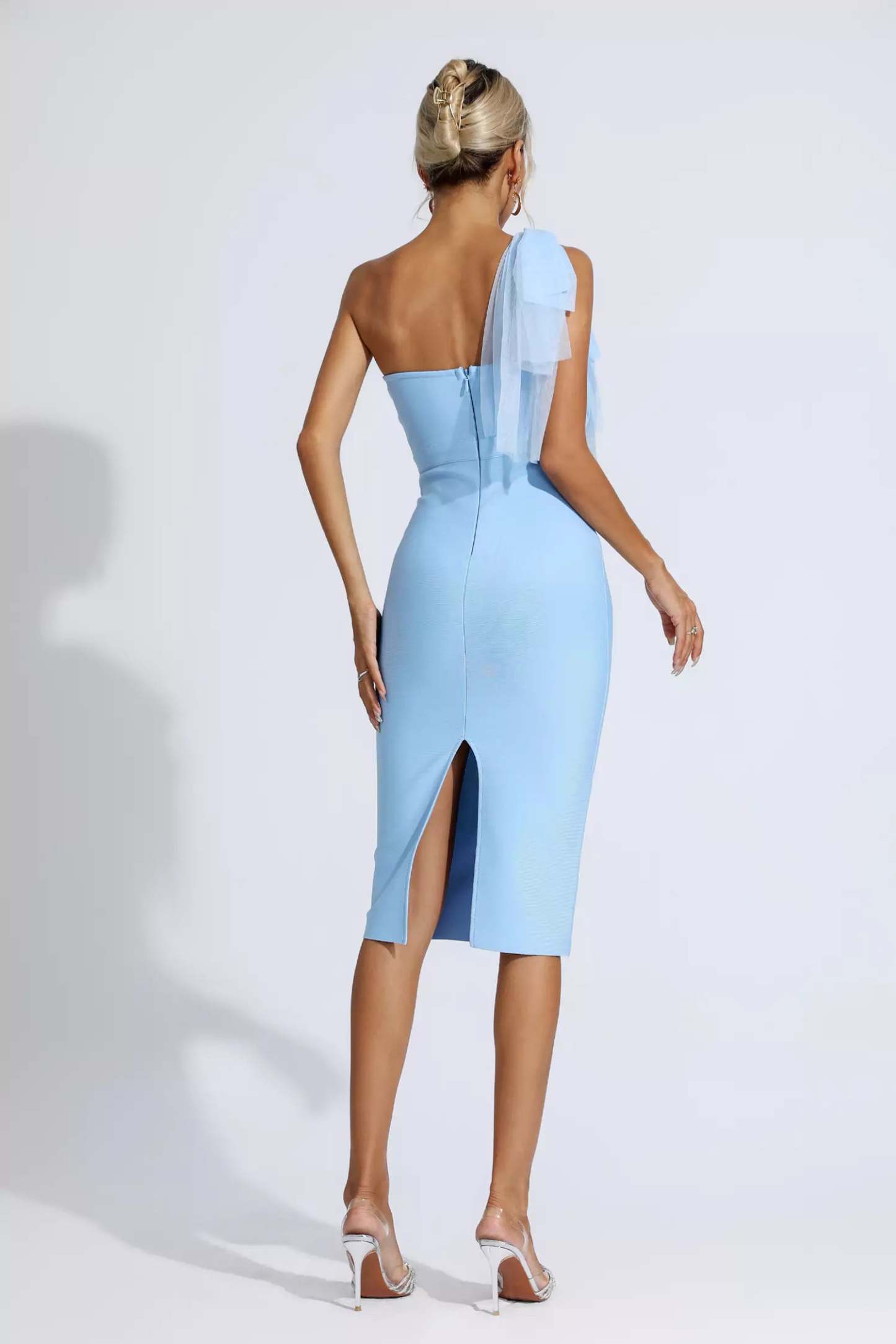Elodia Blue Bandage Midi Dress