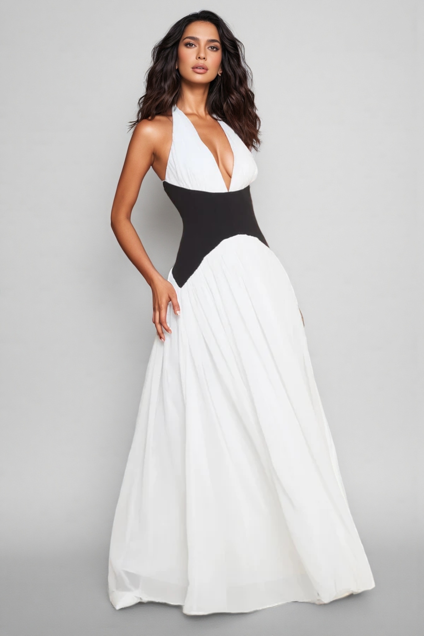 Ivanna Off-Shoulder Backless Maxi Dress
