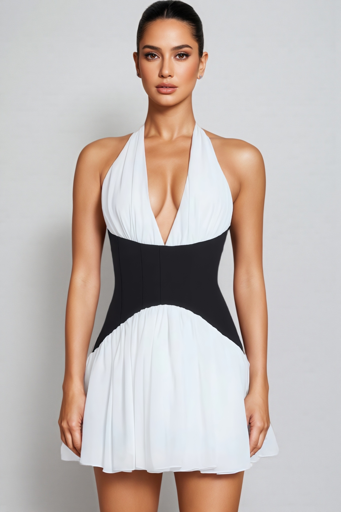 Kaitlyn Halter Neck Mini Dress