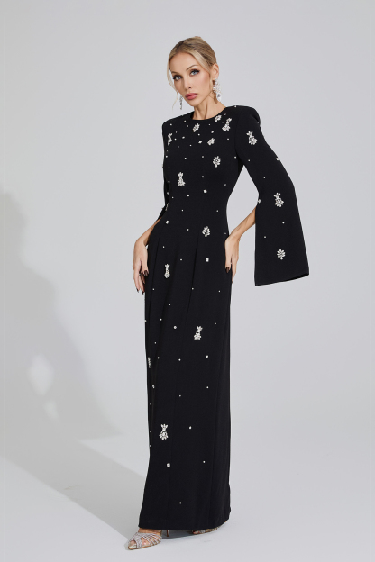 Bertha Black Diamond Maxi Dress