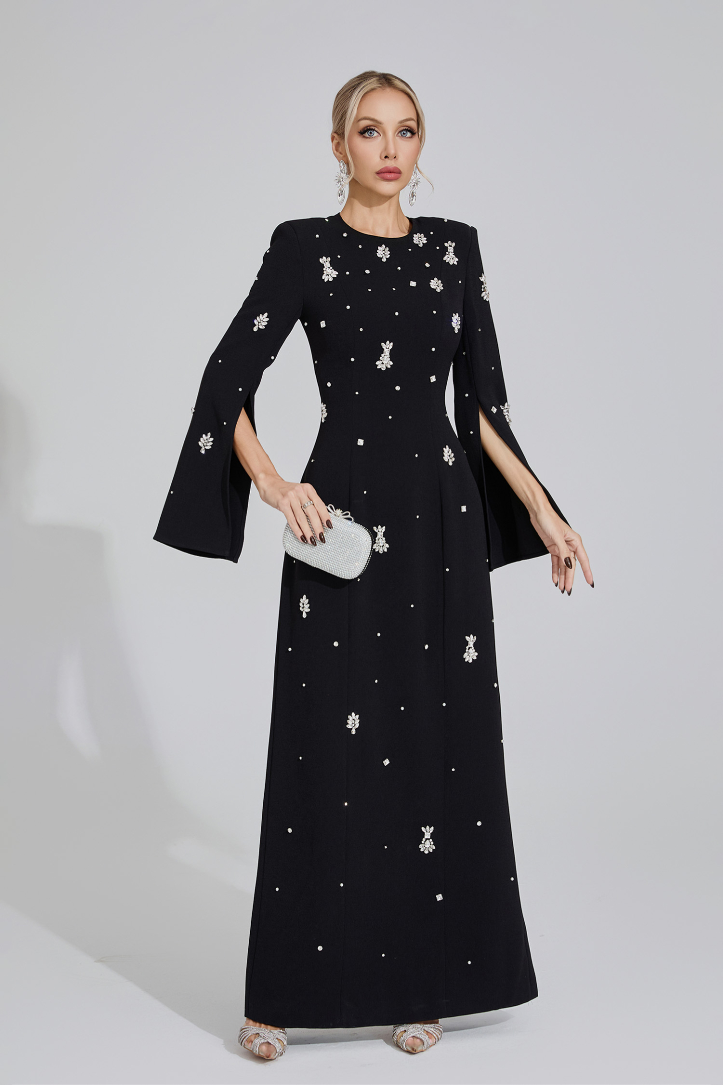 Bertha Black Diamond Maxi Dress