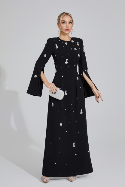 Bertha Black Diamond Maxi Dress