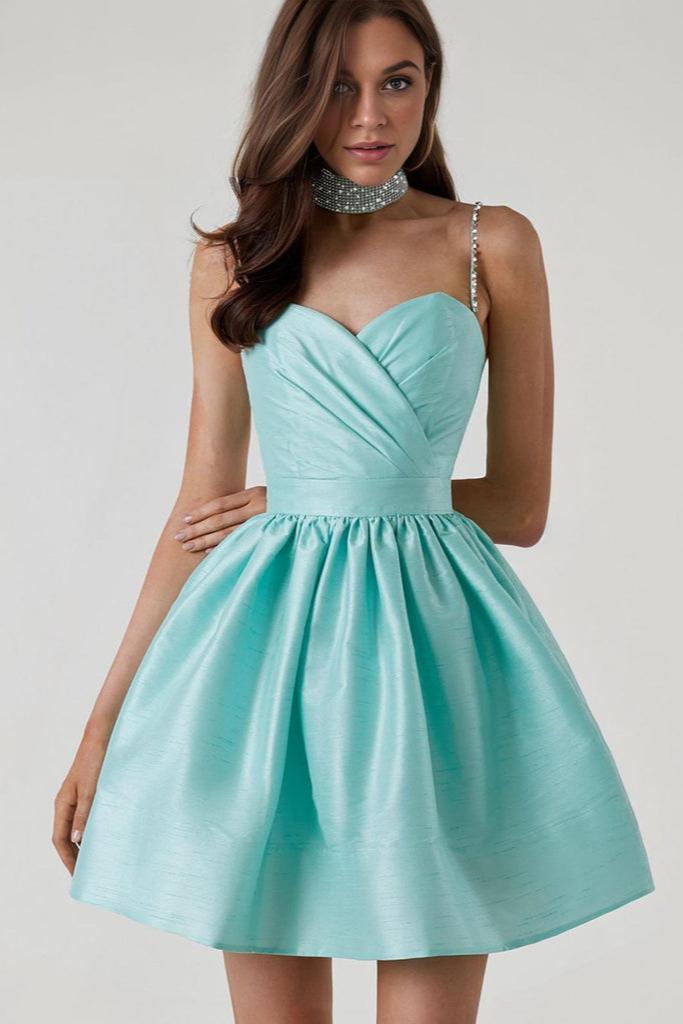 Ellie Satin Ruffle Hem Mini Dress