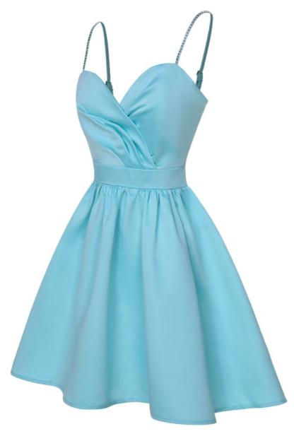 Ellie Satin Ruffle Hem Mini Dress