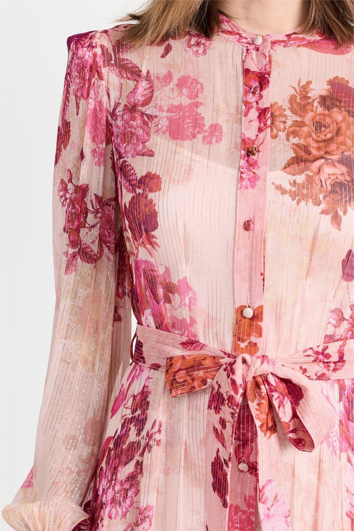 Ariana Floral Midi Sleeve Maxi Dress