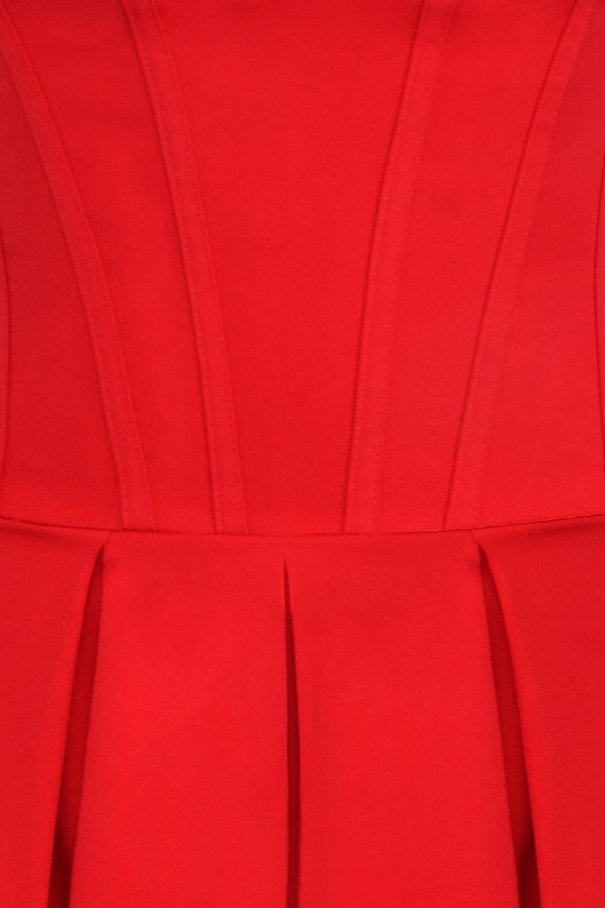 Evelyn Solid Strapless Sweetheart Neck Midi Dress