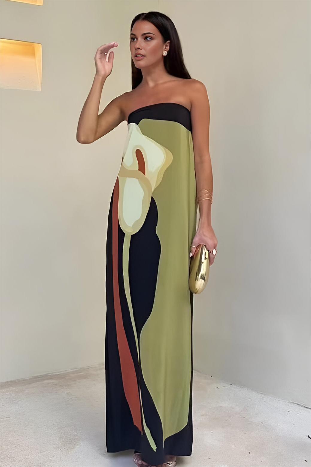 Della Floral Sleeveless Midi Dress