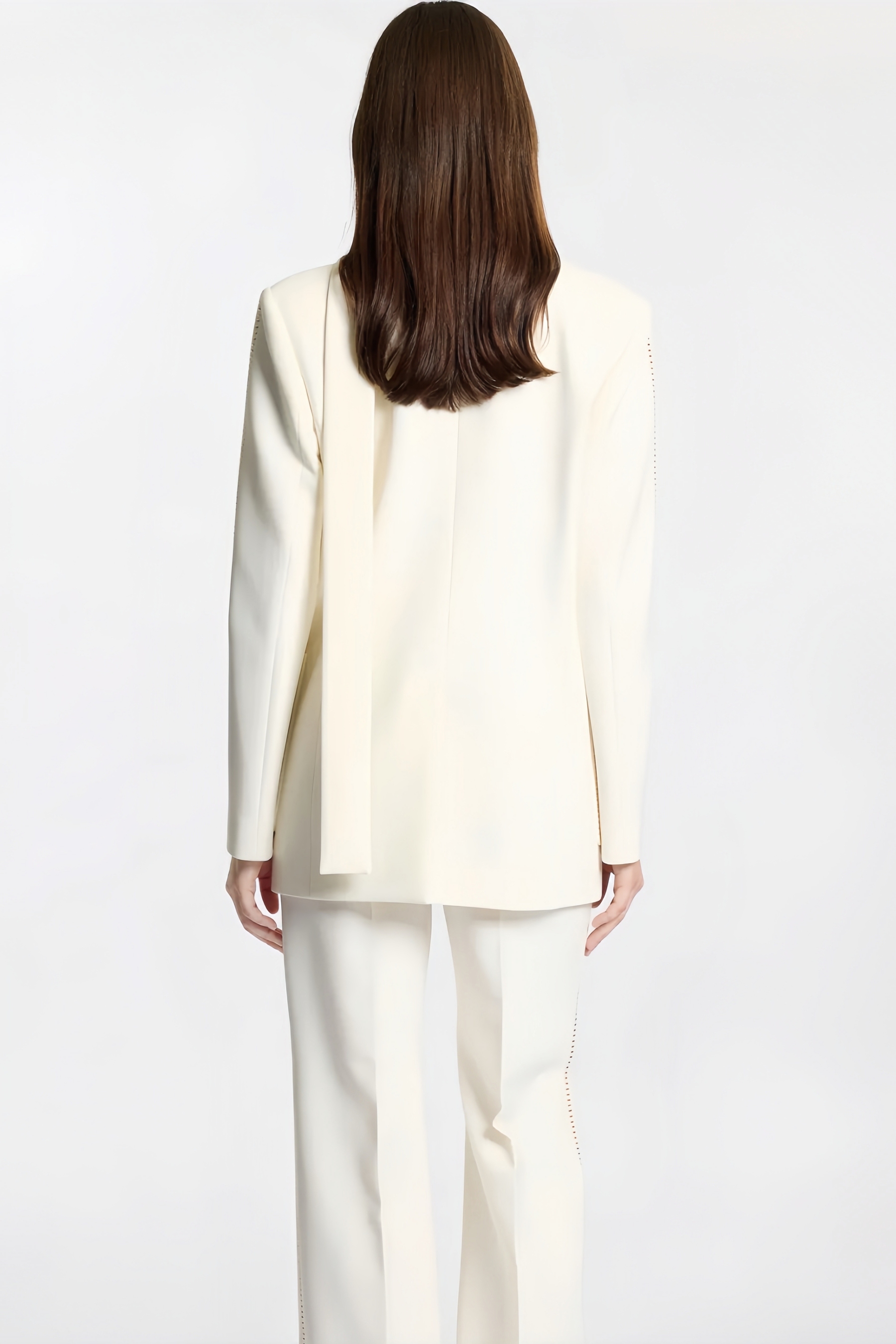 Ruby Rhinestone Pocket Blazer High Waisted Pants Set