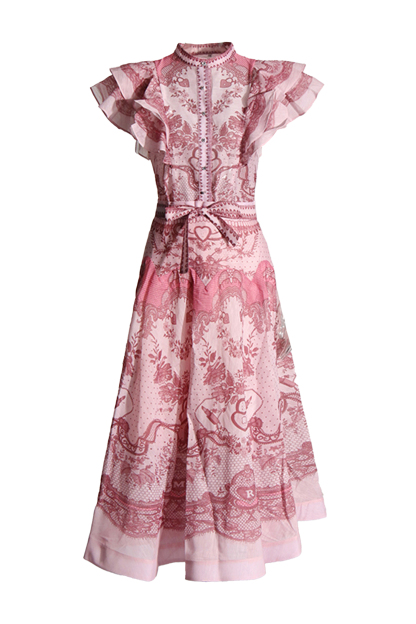 Arielle Pink Flower Printed Set