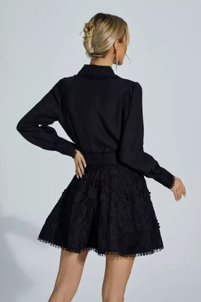 Selena Black Embroidery Set