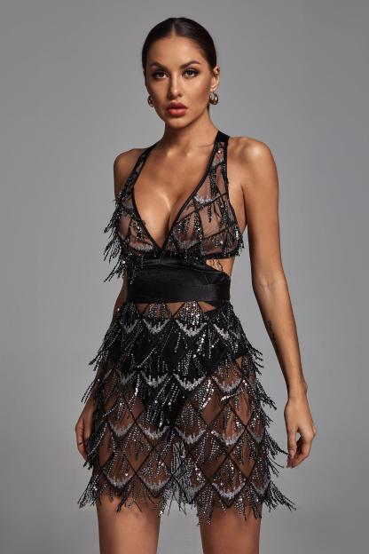 Camila Mini Dress - Black