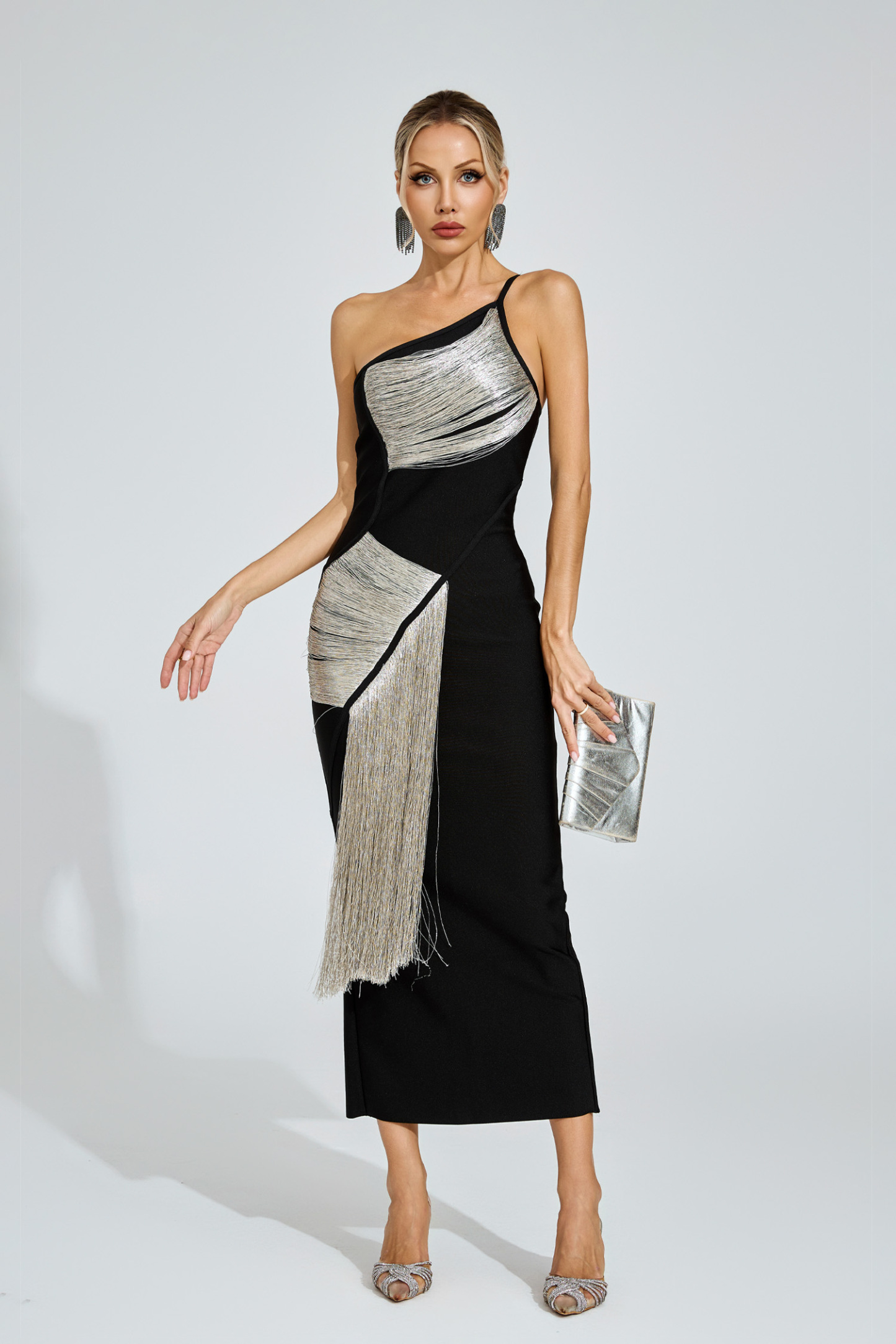 Lorraine One - Shoulder Bandage Dress