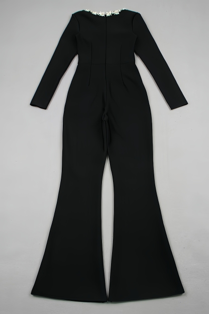 Elle Long Sleeve Studded Jumpsuit