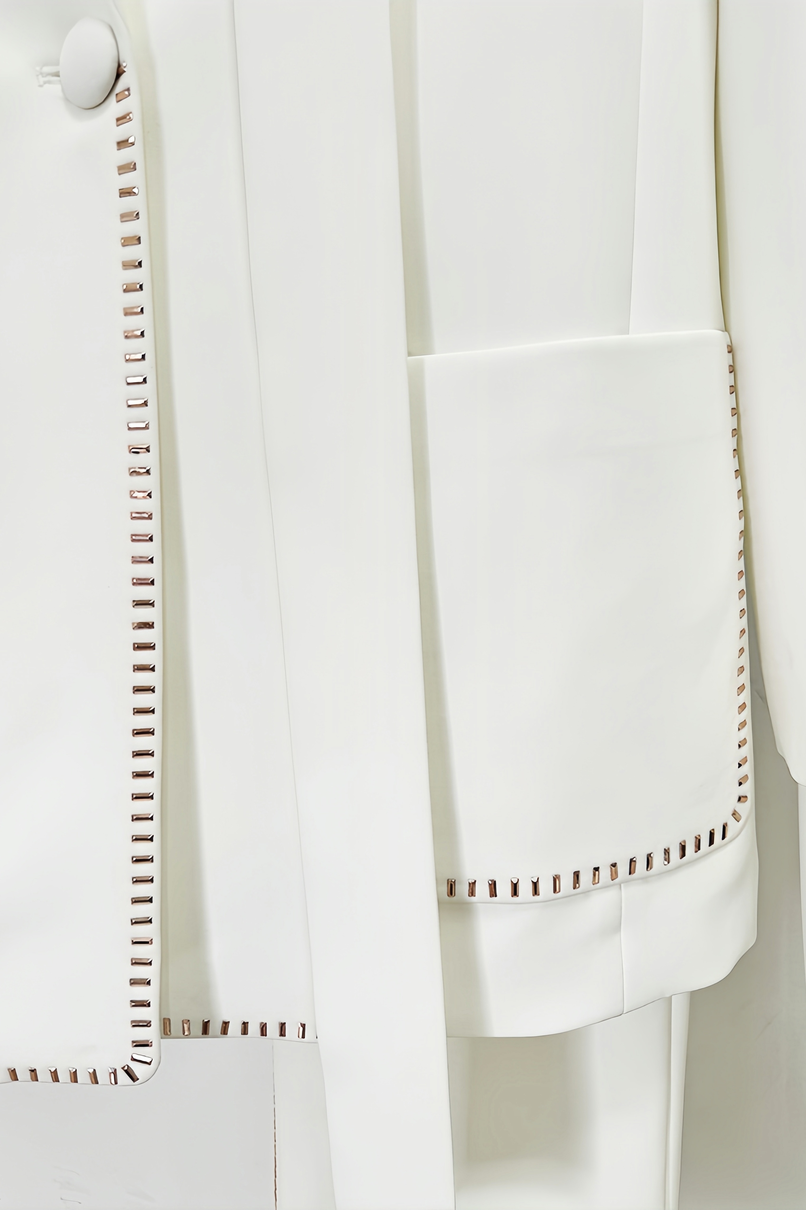 Ruby Rhinestone Pocket Blazer High Waisted Pants Set