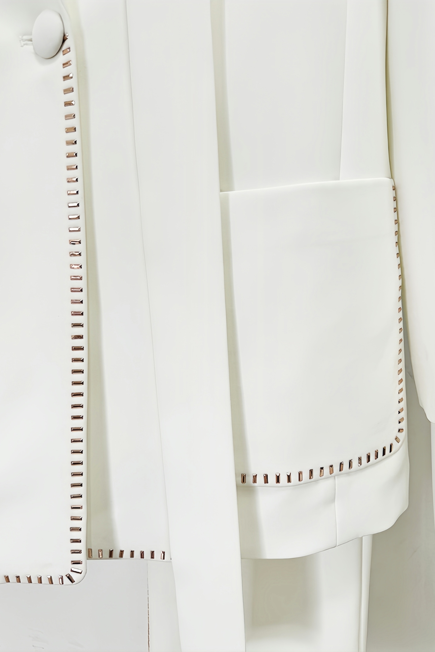 Ruby Rhinestone Pocket Blazer High Waisted Pants Set