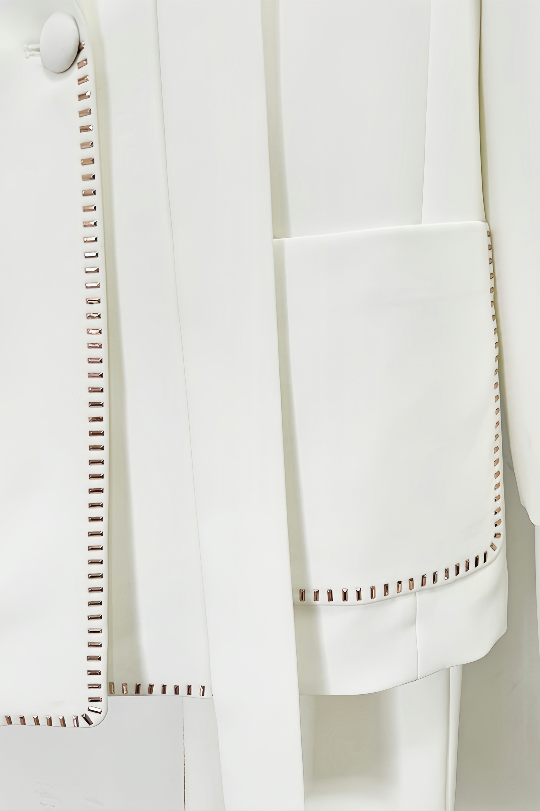 Ruby Rhinestone Pocket Blazer High Waisted Pants Set