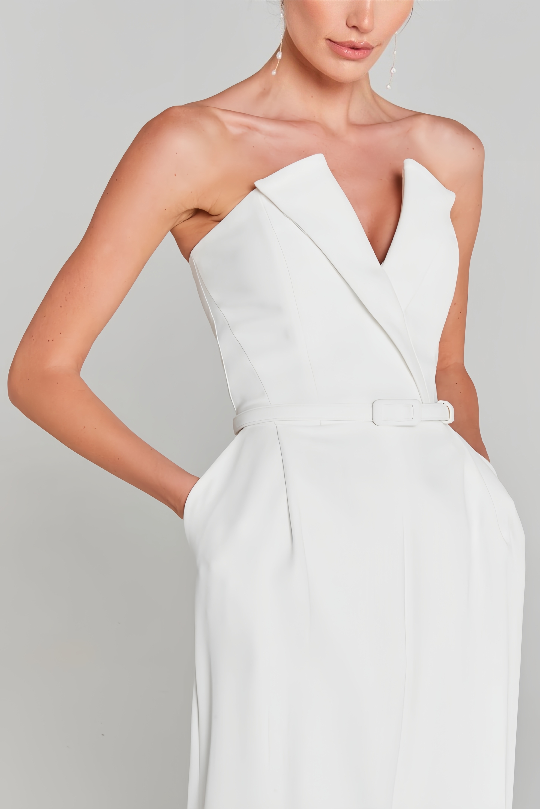 Emilee Mesh Pearl Jumpsuit Two Piece Sets