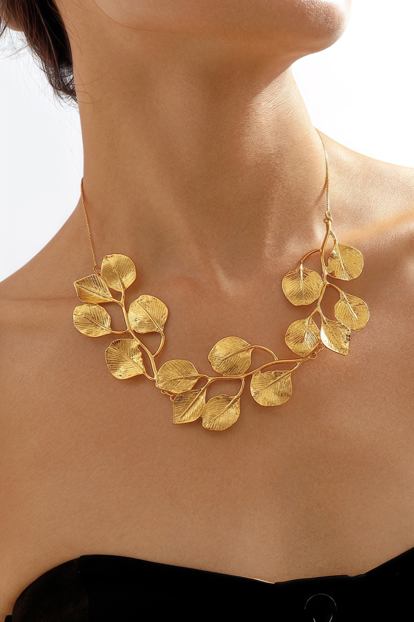 Julissa Metal Leaf Necklace