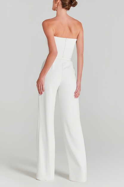 Emilee Mesh Pearl Jumpsuit Two Piece Sets