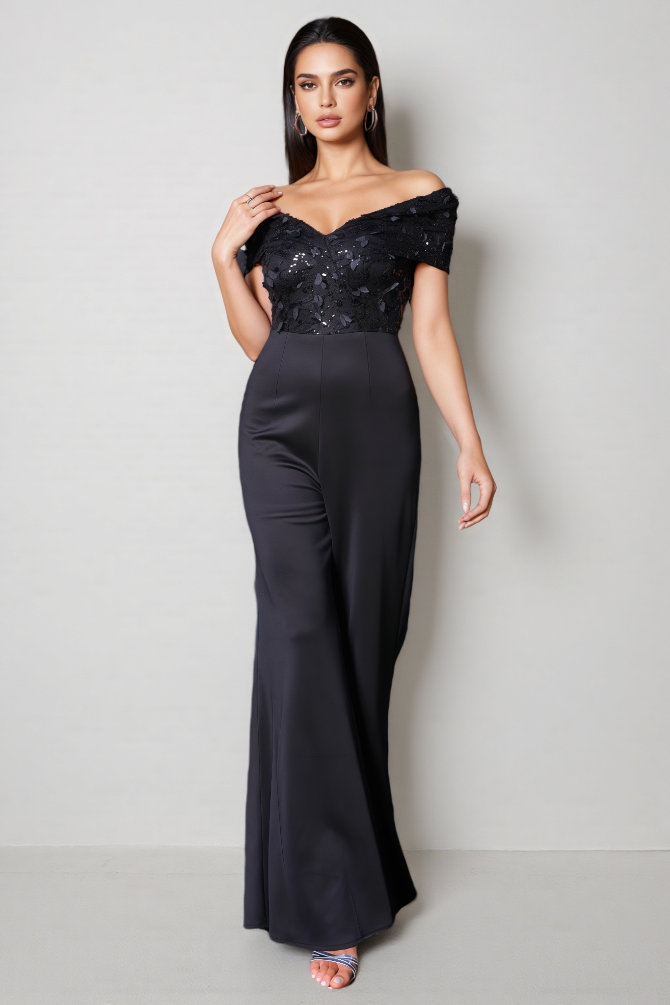 Noelle Strapless Waistless Jumpsuit