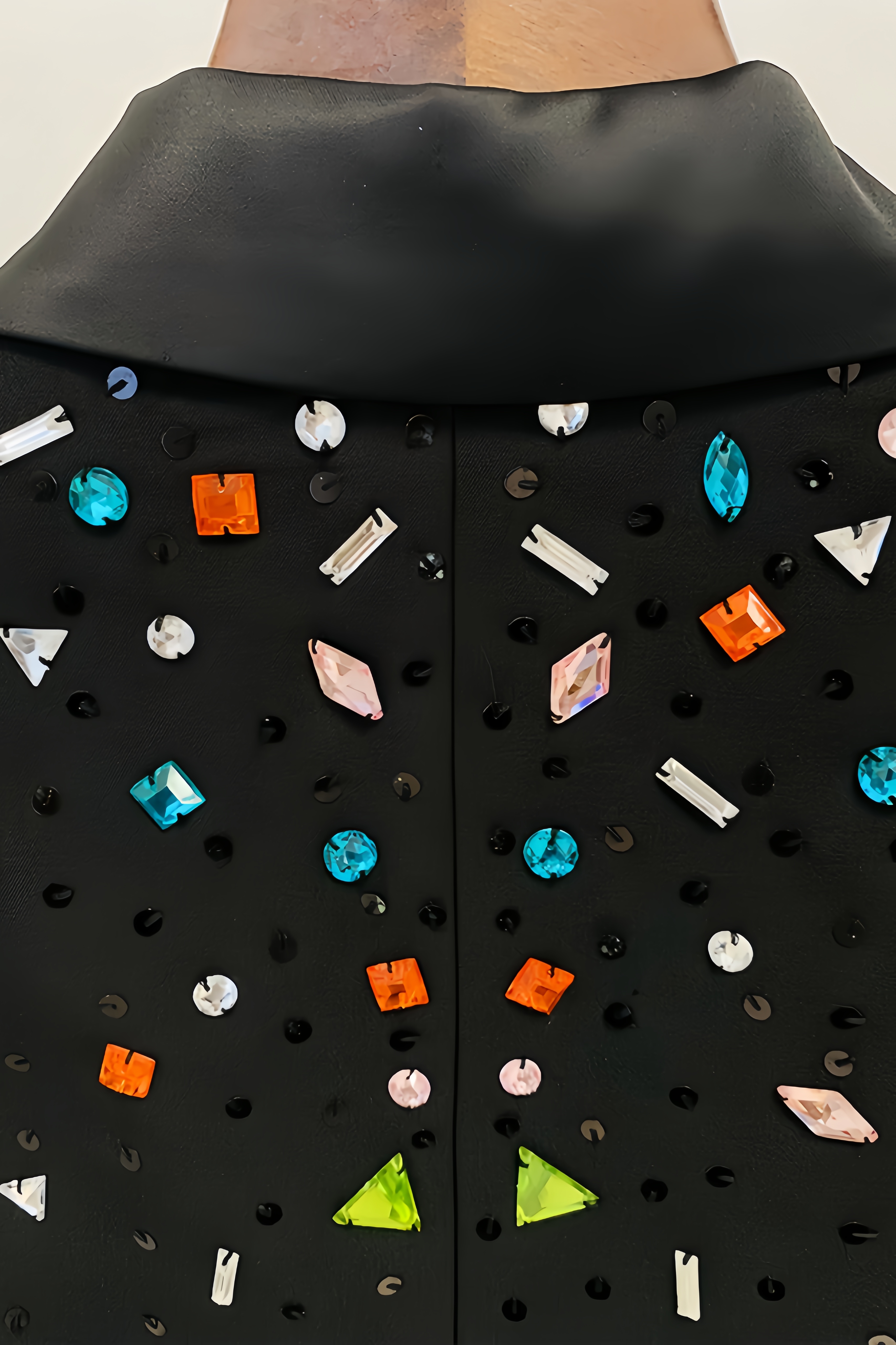 Renata Black Coloured Diamonds Blazer Set