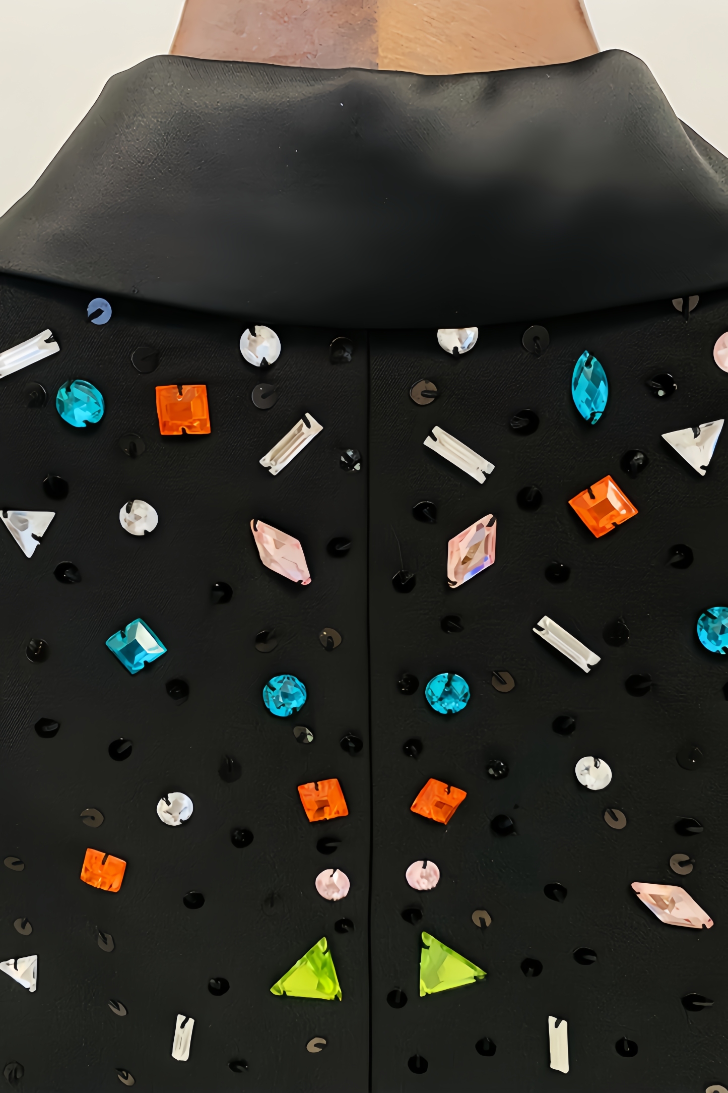 Renata Black Coloured Diamonds Blazer Set