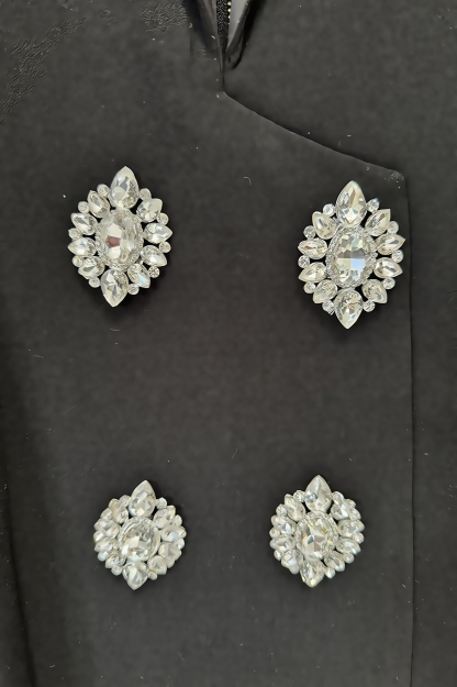 Aria Crystal Embellished V-Neck Maxi Dress