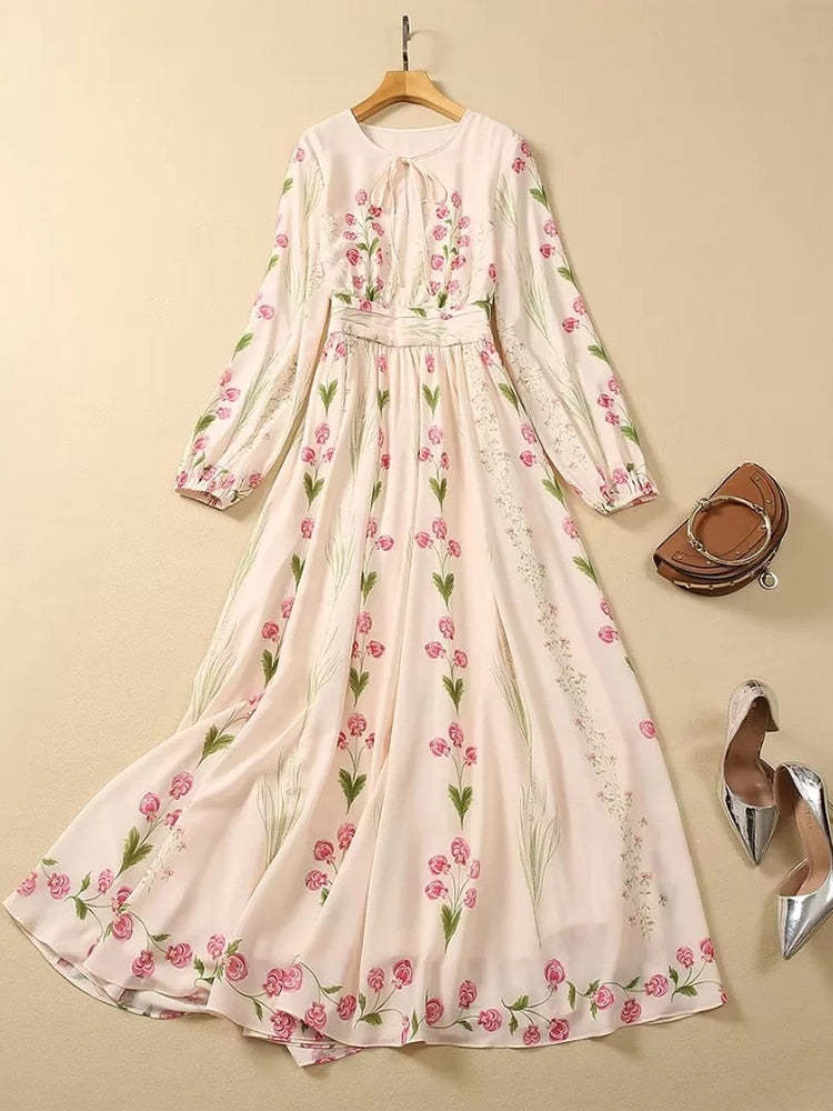 Kayleigh Floral Print Long Sleeve Maxi Dress