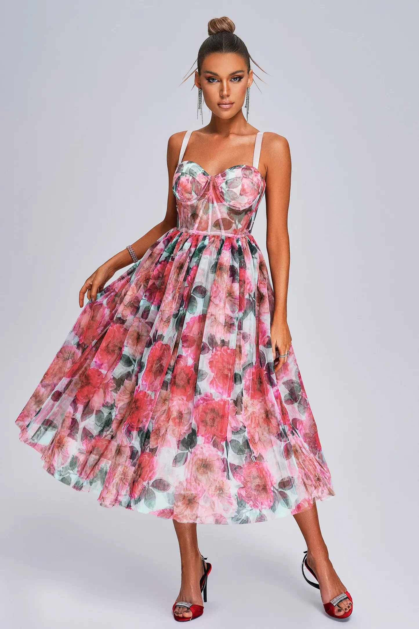 Betty Floral Midi Dress