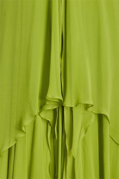 Kiersten Solid Pleated Cut-Out Maxi Dress