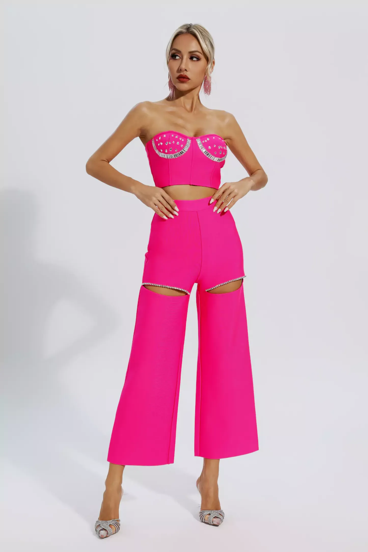 Dania Pink Cutout Diamond Set