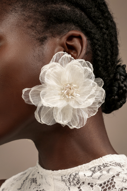 Esperanza Flowers Yarn Earrings