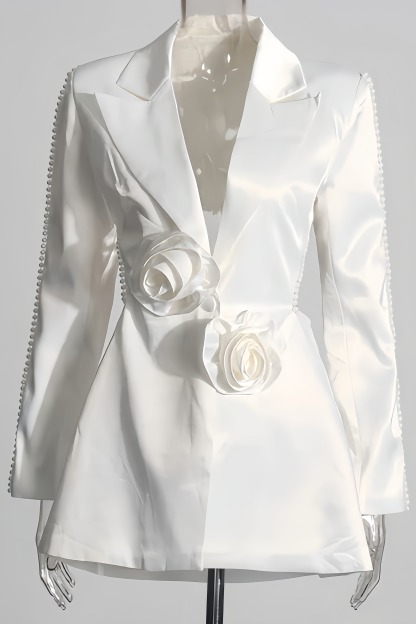 Lisa 3D Flower Pearl Blazer